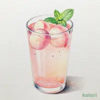ぷるっぷる 桃ソーダ