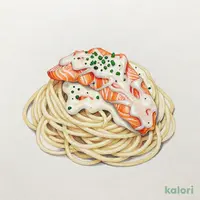 サーモンのクリームパスタ