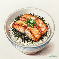 炙りサーモン丼 〜出汁付き〜【ミニサイズ】