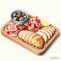 5種の肉盛りプレート