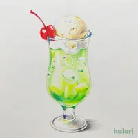 グリーンフロート（推しカラードリンク）