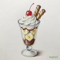 チョコバナナパフェ