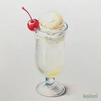 ホワイトフロート（推しカラードリンク）