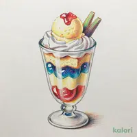 推し色パフェ