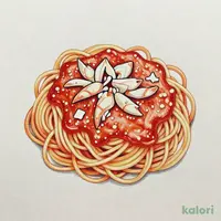 渡り蟹のトマトクリームパスタ