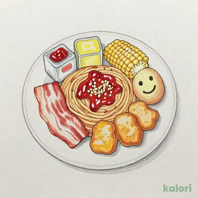 お子さまプレートあんかけスパ