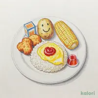 お子さまプレートオムライス