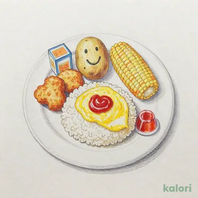 お子さまプレートオムライス