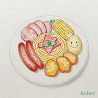お子さまプレートナポリタン