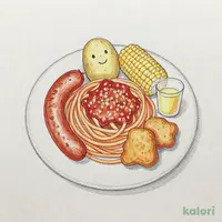 お子さまプレートミートスパ