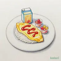 キッズプレートオムライス