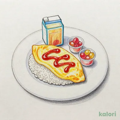 キッズプレートオムライス