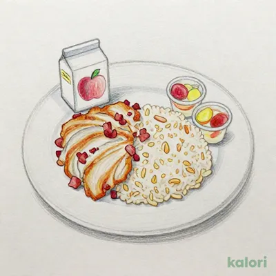キッズプレートチキンライス