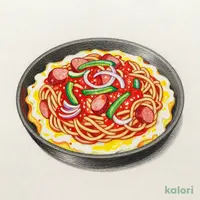 鉄板なつかしのナポリタン