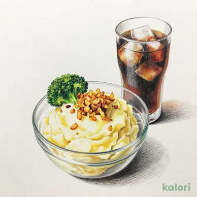 Aセット：ポテトサラダ＆ソフトドリンク（M）