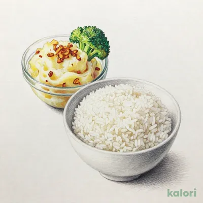 Cセット：ライス＆ポテトサラダ