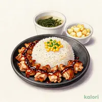 NEW！【平日限定】BBQチキンペッパーライスセット