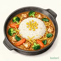 NEW！沸騰ぐつぐつ焼カレー(野菜チキン)