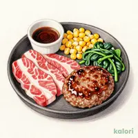 カルビ＆ハンバーグ