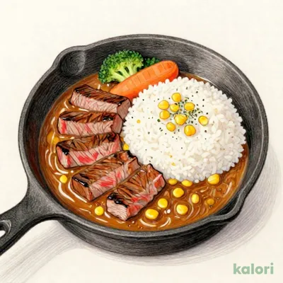 沸騰ぐつぐつ焼カレー(ステーキ)