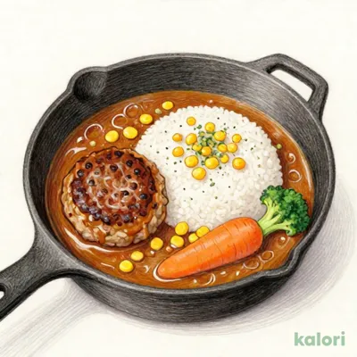 沸騰ぐつぐつ焼カレー(ハンバーグ)