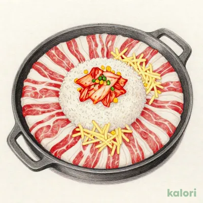 牛カルビキムチーズペッパーライス