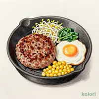 目玉焼き付ハンバーグ