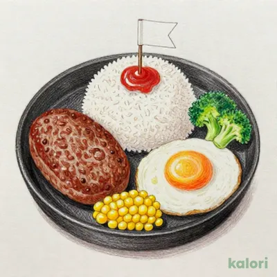 ＜店舗限定＞【お子さまメニュー】じゅうじゅうぺっぱーばーぐ