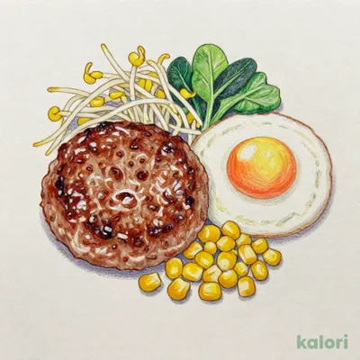 ＜限定店舗＞目玉焼き付ハンバーグ