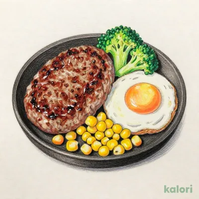 ＜限定店舗＞肉塊ハンバーグ 目玉焼き付き