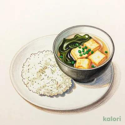 B Set: Rice and Miso Soup