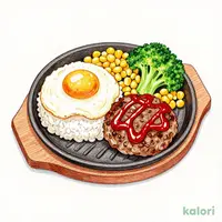 NEW！【お子さまメニュー】じゅうじゅうぺっぱーばーぐ