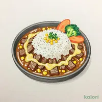 NEW！沸騰ぐつぐつ焼カレー(カルビ)