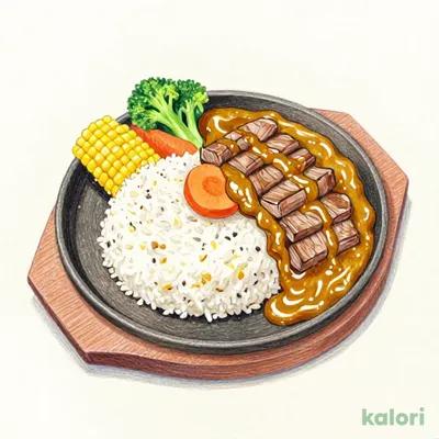 NEW！沸騰ぐつぐつ焼カレー(ステーキ)