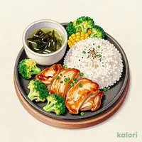 【平日限定】ブロッコリーチキンペッパーライスセット
