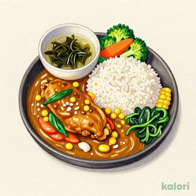 Spinach & Chicken Curry Set (Weekday Only)