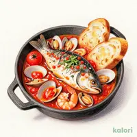 アクアパッツァ 白身魚と魚介のトマトソース煮込み
