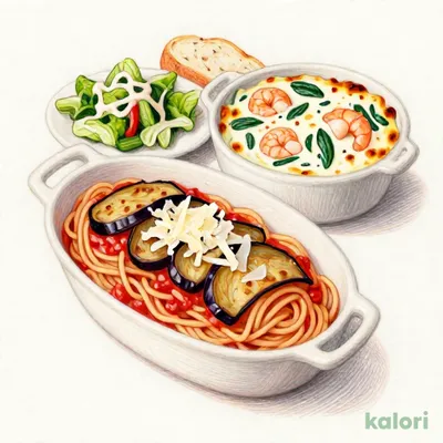シーフードグラタン＆選べるスパゲッティセット