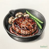 極厚ハンバーグ 黒トリュフ和風ソース