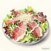生ハムとパルメザンチーズのシーザーサラダ