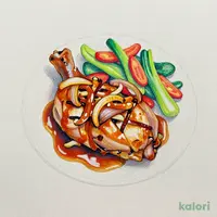 グリルチキン 和風シャリアピンソース