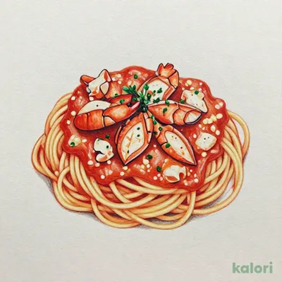 ワタリガニとオマールのトマトクリームスパゲッティ