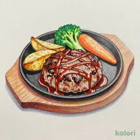 極厚ハンバーグ