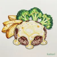 極厚ハンバーグチーズフォンデュソース