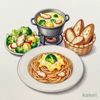選べるスパゲッティとチーズフォンデュセット