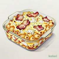 Frozen Baked Carbonara Gratin with 5 Cheeses and Bacon
