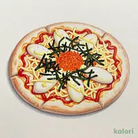 Hakata Spicy Cod Roe and Fresh Mozzarella Pizza