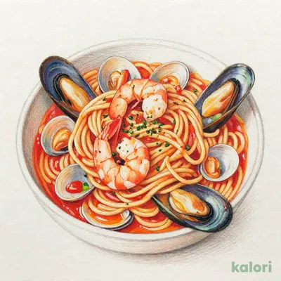 魚介たっぷりのペスカトーレトマトソース（食べ放題）
