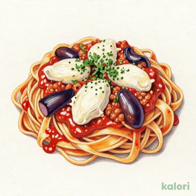 ナスとモッツァレラのミートソース（食べ放題）