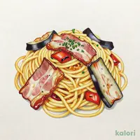 ベーコンと彩り野菜のペペロンチーノ(食べ放題)